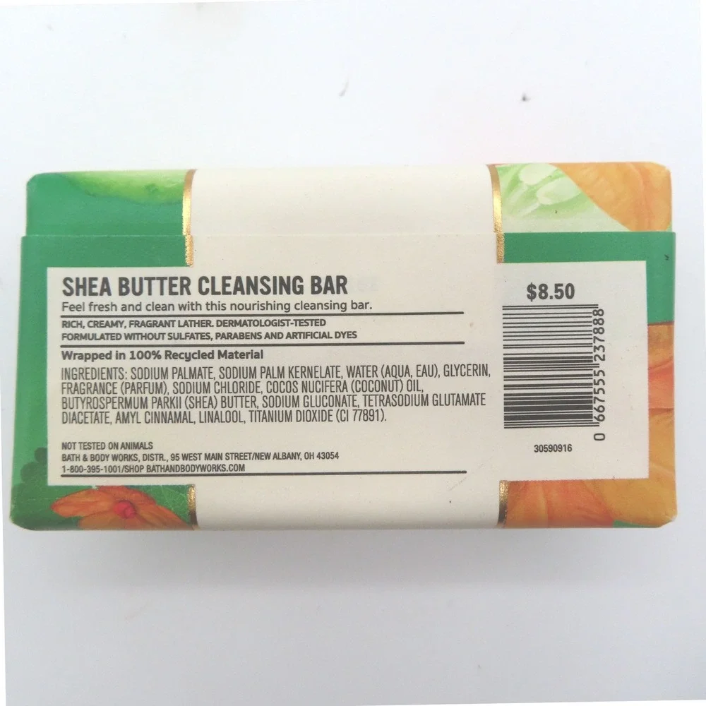Bath & Body Works Cucumber Melon Shea Butter Cleansing Bar Soap 5 oz New - Picture 3 of 5